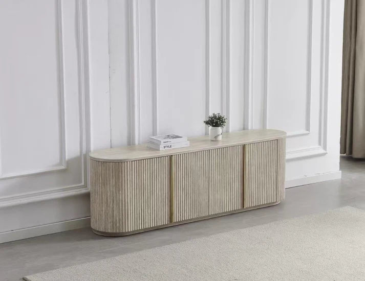 Meuble tv CALYPSO Travertin 180cm