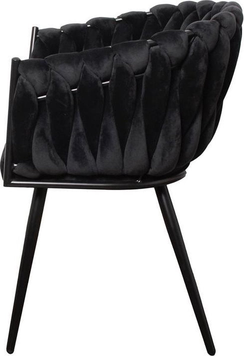 Chaise TRESSEE noir