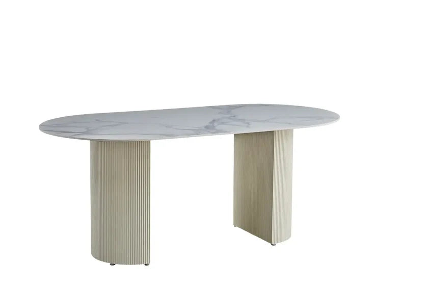 Table à Manger ANNA marbre blanc