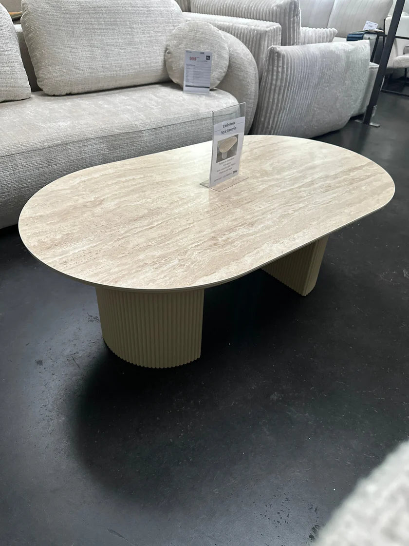 Table basse CALYPSO travertin