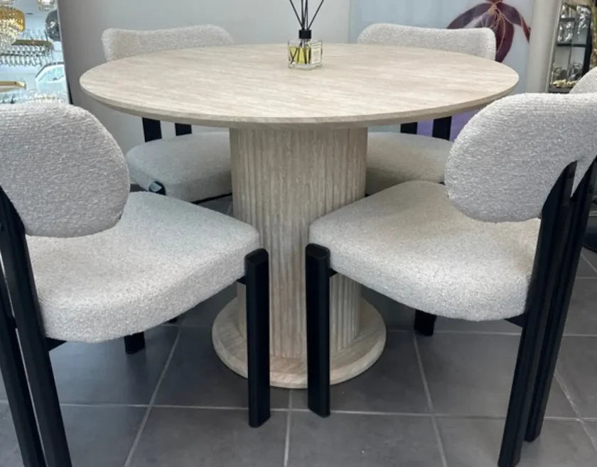 Table à manger AXEL travertin