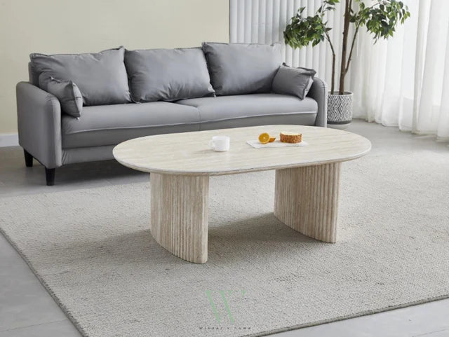 Table basse Joséphine Travertin
