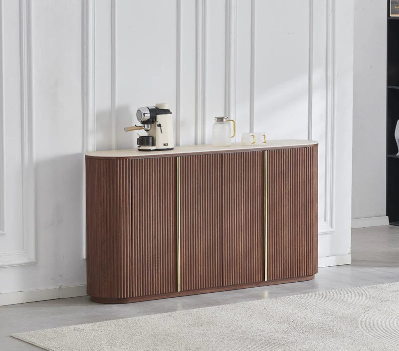 Buffet CALYPSO Noyer Travertin 180cm