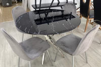 Chaise SCANDINAVE gris pied argent