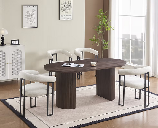 Table à manger New Anna noyer 180cm