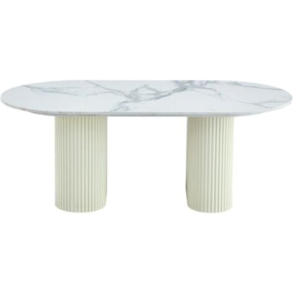 Table basse ROXY Travertin marbre gris