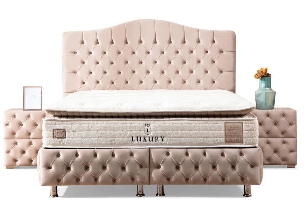 Lit coffre PARIS Beige