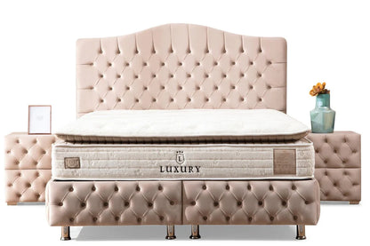 Lit coffre PARIS Beige