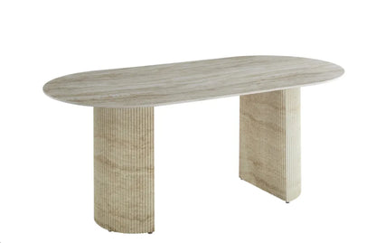 Table à manger Anna travertin 180cm