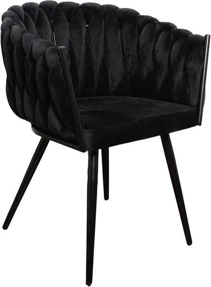 Chaise TRESSEE noir