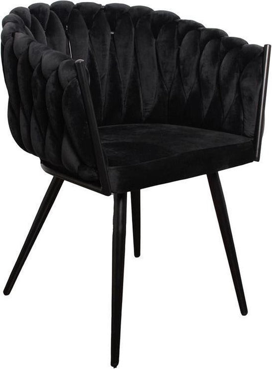 Chaise TRESSEE noir