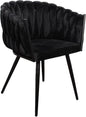 Chaise TRESSEE noir