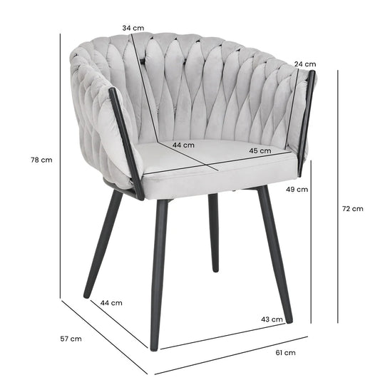 Chaise TRESSEE beige