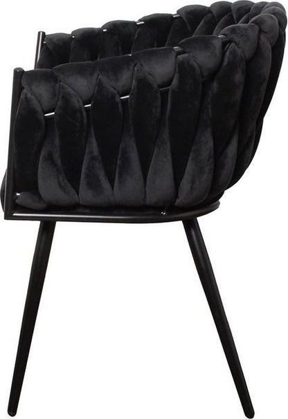 Chaise TRESSEE noir
