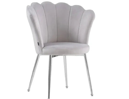 Lots de 2 chaises NYMPHEA pied argent