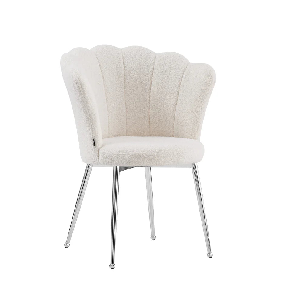 Lots de 2 chaises NYMPHEA pied argent