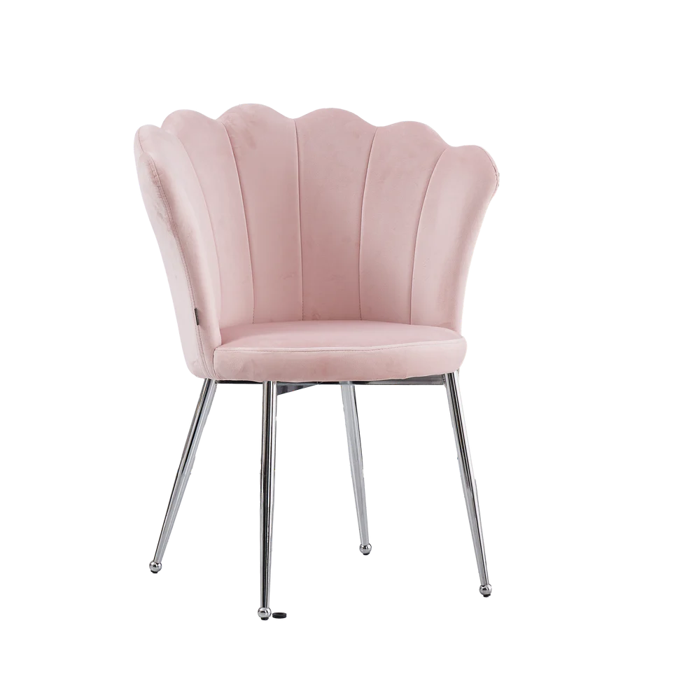 Lots de 2 chaises NYMPHEA pied argent