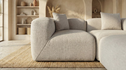 Canapé Nuage Chenille Blanc cassé