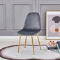 Chaise SCANDINAVE gris pied or