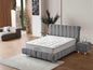 Lit Coffre Style Bubble velours