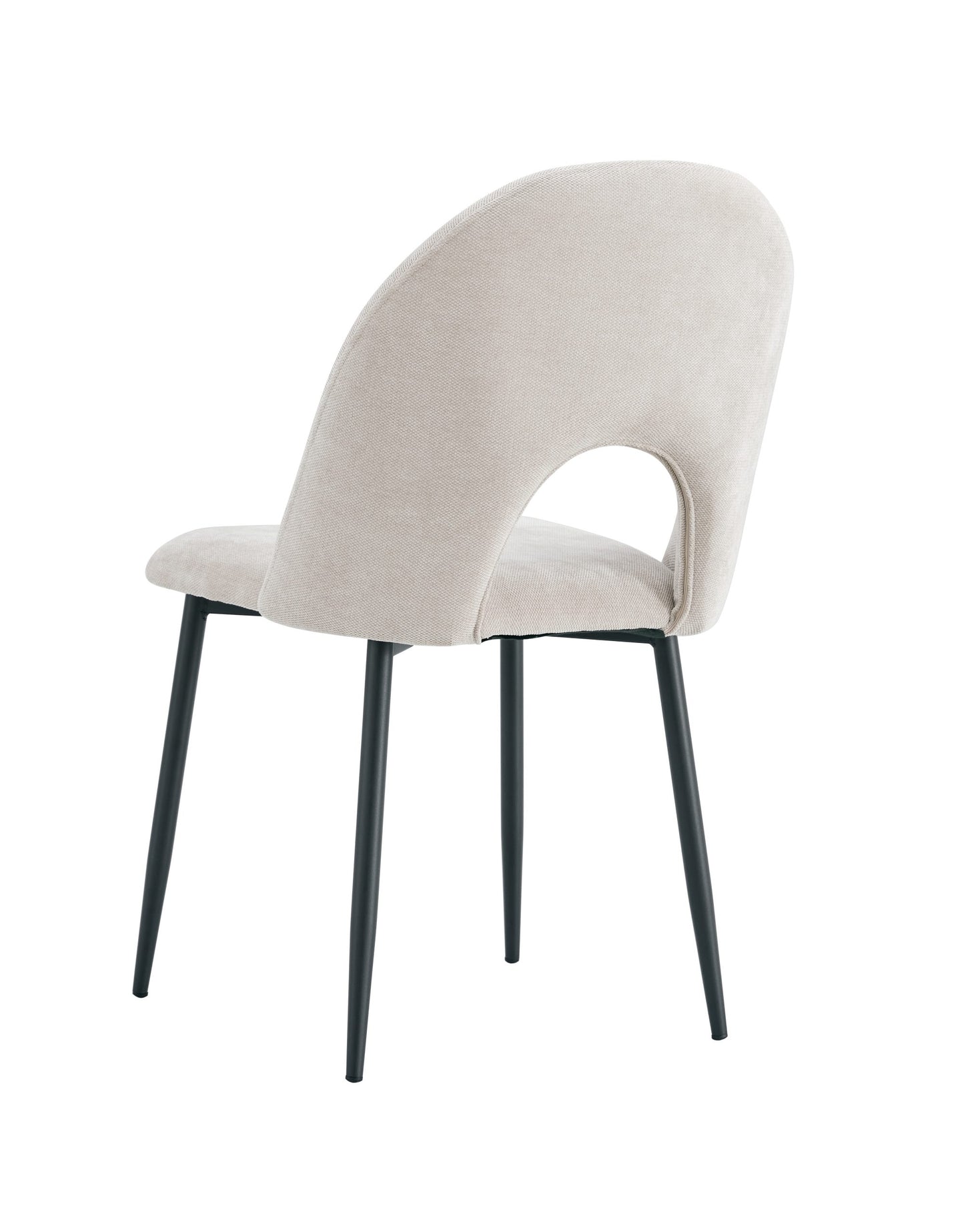 Chaise TEDDY beige pied noir