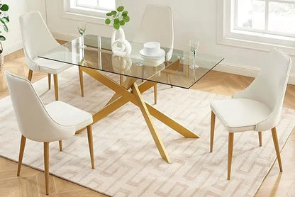 Table à Manger JESSYCA pied or