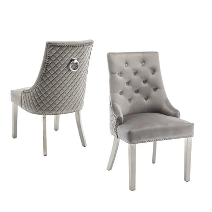 Lots de 2 chaises ANNEAU matelassé