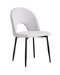 Chaise TEDDY gris pied noir
