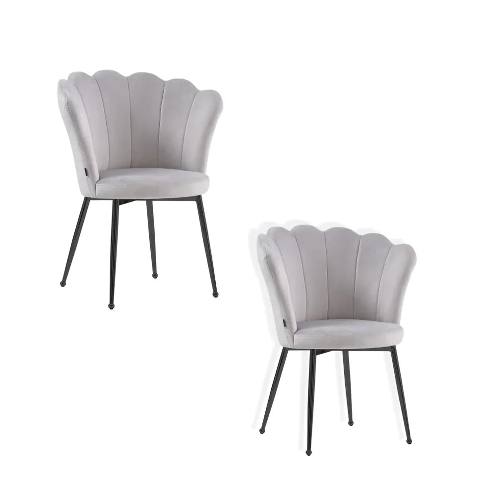 Lot 2 chaises NYMPHEA pied noir