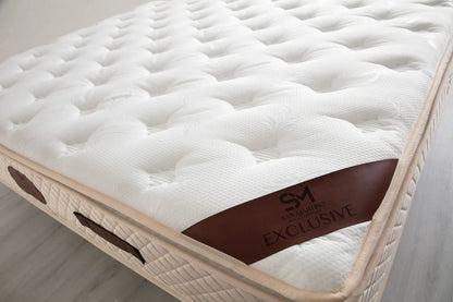 Matelas EXCLUSIVE ressort & mousse 32cm surmatelas intégré