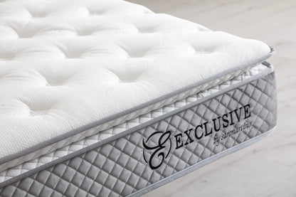 Matelas EXCLUSIVE ressort & mousse 32cm surmatelas intégré