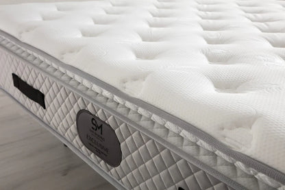 Matelas EXCLUSIVE ressort & mousse 32cm surmatelas intégré