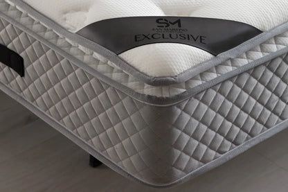 Matelas EXCLUSIVE ressort & mousse 32cm surmatelas intégré