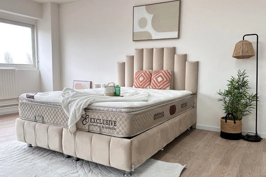 Lit coffre NATURA Beige