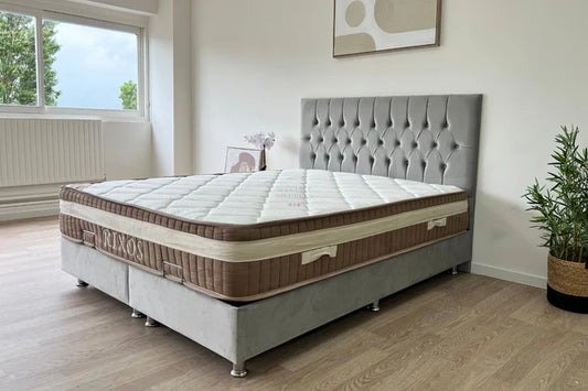 Lit coffre Hugo gris