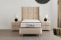 Lit coffre RIO Velours beige