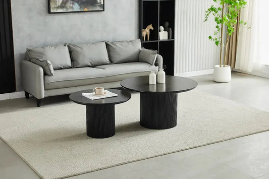 Table basse Duo bois noir