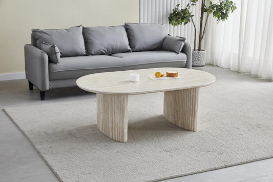 Table basse Josephine travertin