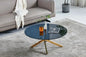 Jessy Table Basse en marbre noir or