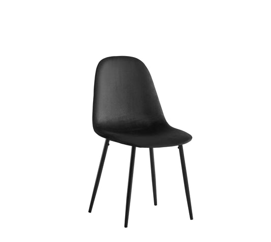 Chaise SCANDINAVE noir pied noir