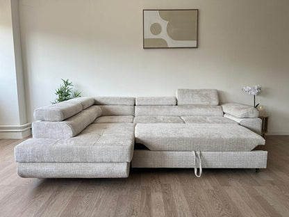 Canapé angle TONY convertible & coffre MARBELLA