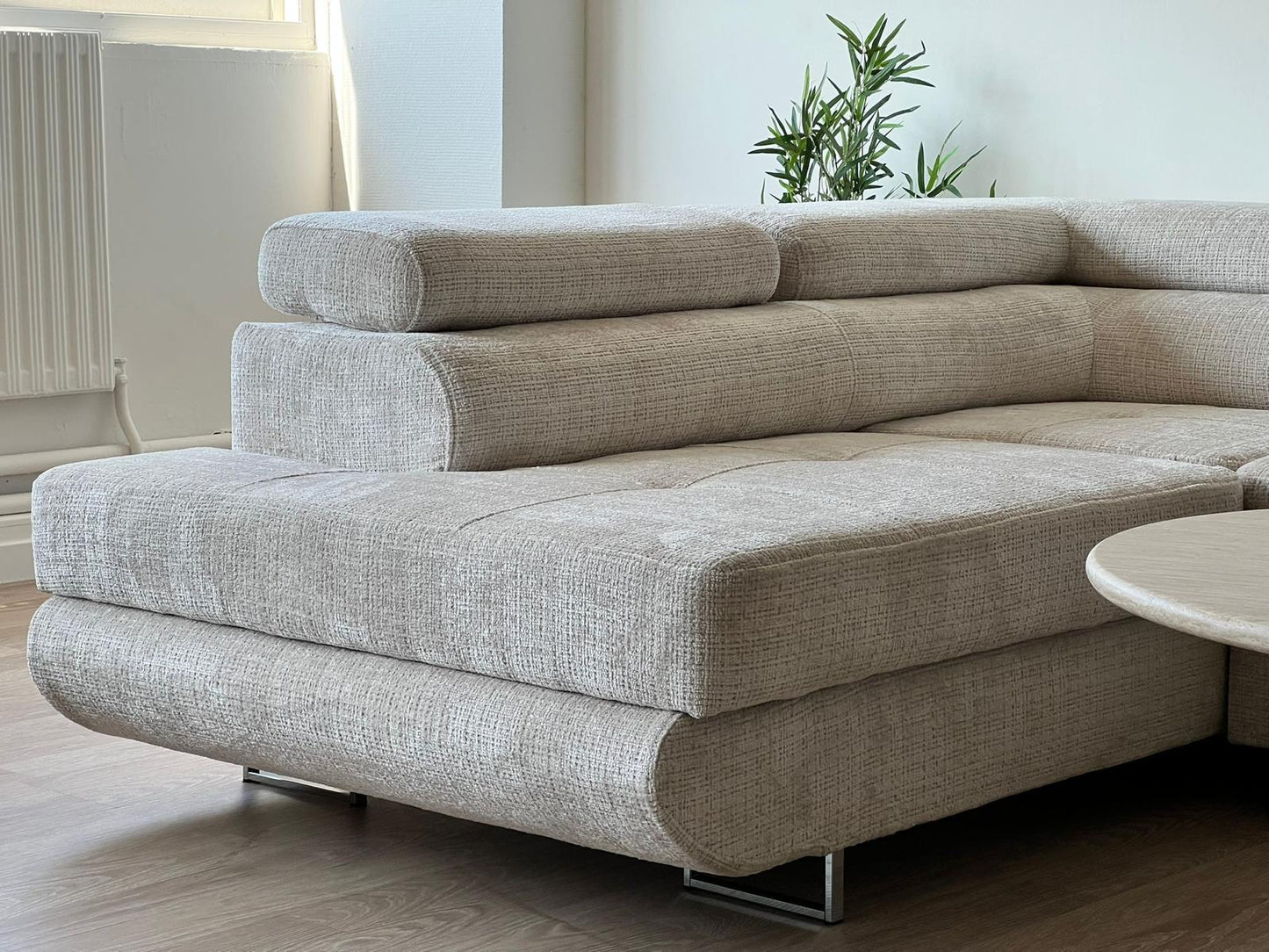 Canapé angle TONY convertible & coffre MARBELLA