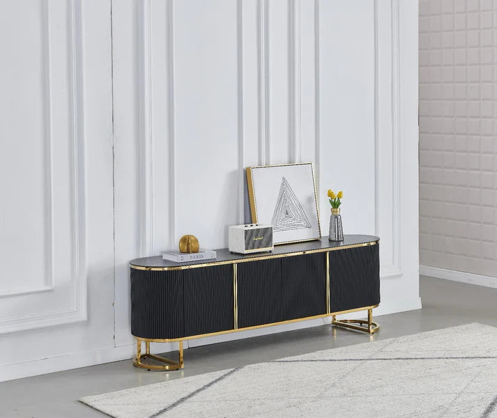 Meuble Tv ESMEE noir 180cm