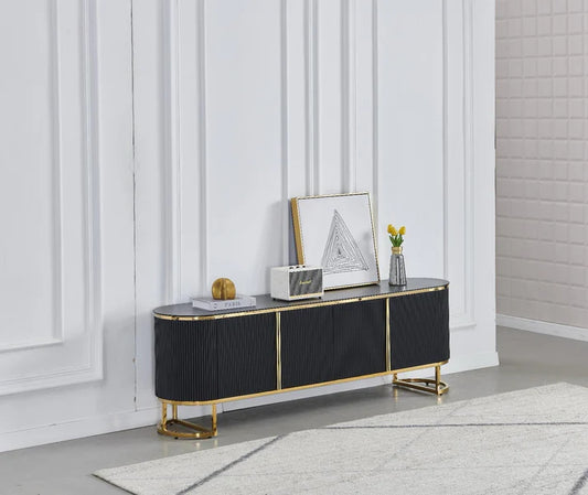 Meuble Tv ESMEE noir 180cm