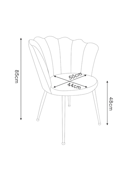 Lot 2 chaises NYMPHEA pied noir