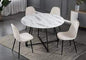 Chaise SCANDINAVE beige pied noir