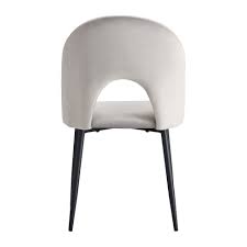 Chaise TEDDY gris pied noir