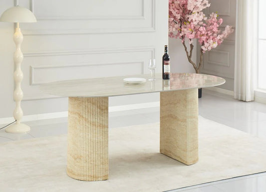 Table à manger Anna travertin 180cm